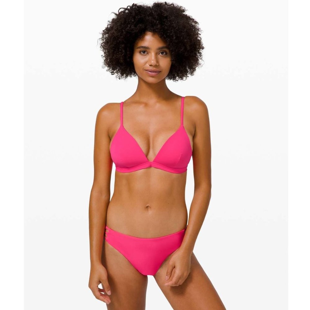 Lululemon Deep Sea Swim Top C Cup / Size 2 / Pink Highlight Water